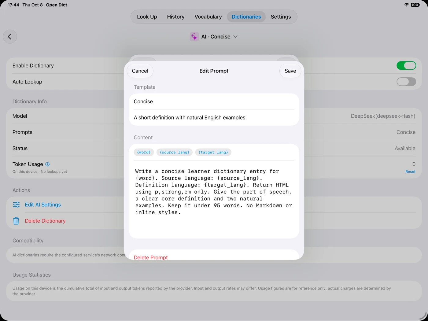 Built-in prompts or your own learning style
